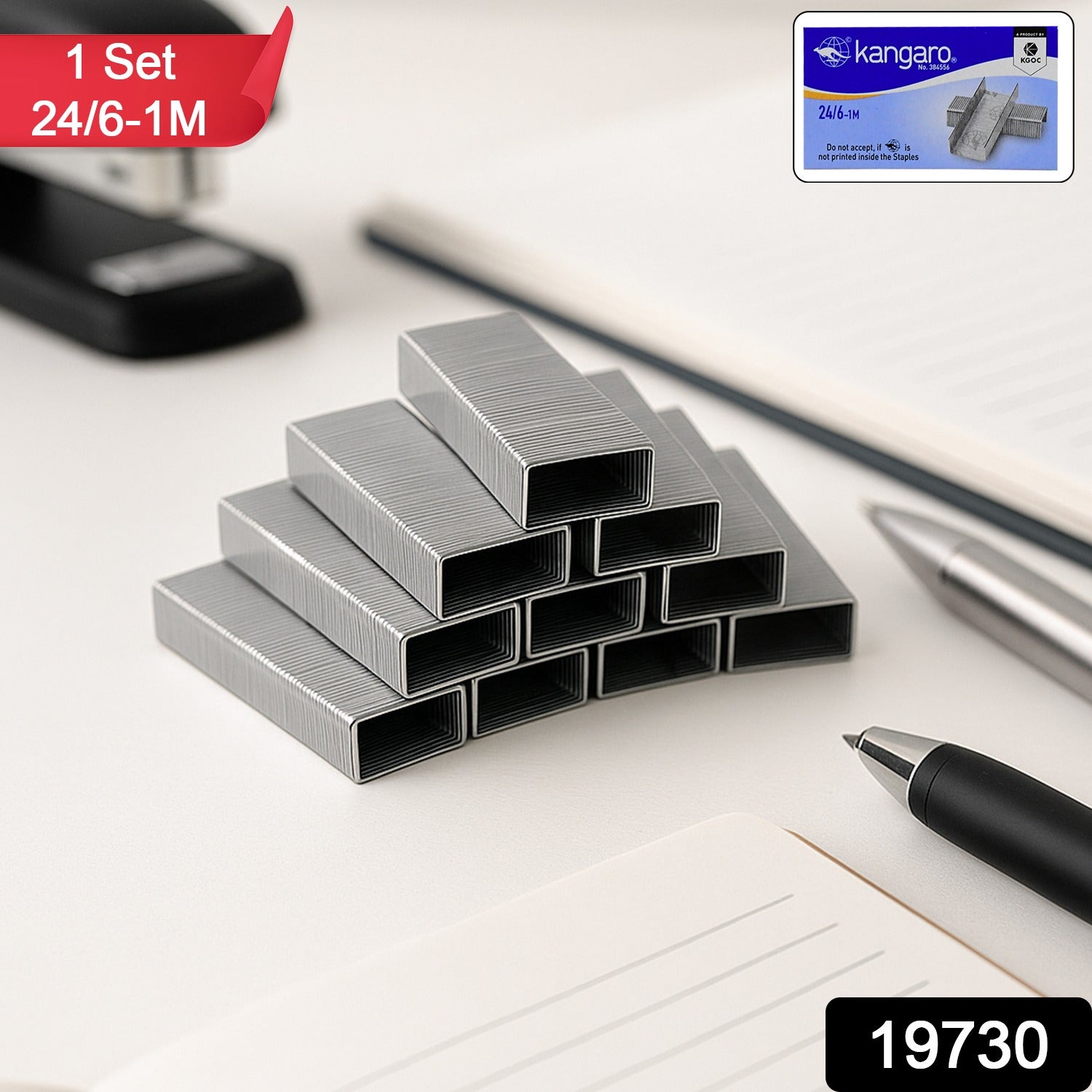 Kangaro 24/6-1M High-Quality Staples – Durable Steel Pins Kangaro 24/6-1M High-Quality Staples – Durable Steel Pins